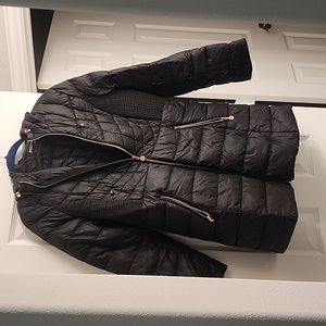 Mid size black quilted Bernardo jacket